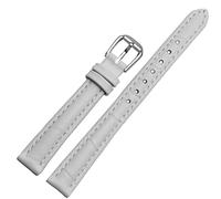 SLCHJX Pour toute bande de montre en cuir de marque pour les filles et l'étudiant Crocodile Grain Band 10 12 14 16 18 mm brun noir rouge blanc sangle