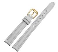 SLCHJX Pour toute bande de montre en cuir de marque pour les filles et l'étudiant Crocodile Grain Band 10 12 14 16 18 mm brun noir rouge blanc sangle