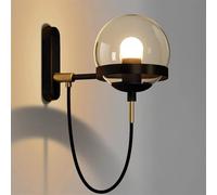 SLCHJX Robinet Light Wall Light V-Intage Industrial Bald Lights Retro Indoor, LED Mall Lamp Boucdroom Home Room, Globe Glass Wall Lantern Industrial, Chandelier Water-Tap