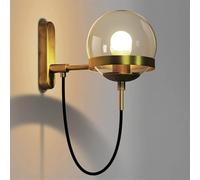SLCHJX Robinet Light Wall Light V-Intage Industrial Bald Lights Retro Indoor, LED Mall Lamp Boucdroom Home Room, Globe Glass Wall Lantern Industrial, Chandelier Water-Tap
