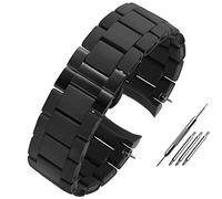 SLCHJX Silicone Rubber Watch Bandle pour AR5890 AR5889 AR5858 AR5920 AR5868 AR8023 MAN 23 mm Femme 20 mm en acier en caoutchouc Bracelet de bande de montre en caoutchouc