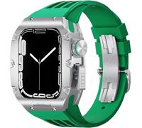 SLCHJX Titanium Alloy Watch Case + FluorObber Watch Band Band Luxury RM Modification Kit , pour 8 45mm 6 5 4 44 mm Mod Kit en alliage Couverture de montre