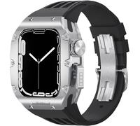 SLCHJX Titanium Alloy Watch Case + FluorObber Watch Band Band Luxury RM Modification Kit , pour 8 45mm 6 5 4 44 mm Mod Kit en alliage Couverture de montre