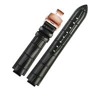 SLCHJX Véritable Bande de Montre en Cuir pour Bracelet de Bracelet Ballon Bleu Men de Bracelet en Cuir Convexe féminin 14 * 8 mm 18 * 11 mm 20 * 12 mm Bracelet de Mode