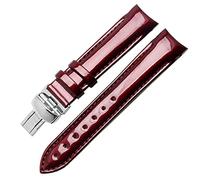 SLCHJX Véritable bande de montre en cuir pour tissot T035 / T035210A Femmes de bracelet courbe Bracelet de mode 18 mm