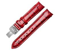 SLCHJX Véritable bande de montre en cuir pour tissot T035 / T035210A Femmes de bracelet courbe Bracelet de mode 18 mm