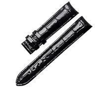 SLCHJX Véritable bande de montre en cuir pour tissot T035 / T035210A Femmes de bracelet courbe Bracelet de mode 18 mm