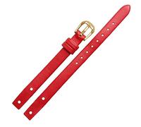 SLCHJX Vérités de montres en cuir en cuir pour f ossil es4340 ES4119 ES4000 STRACTS WORK avec vis 8 mm rouge noir blancbracelet