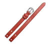 SLCHJX Vérités de montres en cuir en cuir pour f ossil es4340 ES4119 ES4000 STRACTS WORK avec vis 8 mm rouge noir blancbracelet