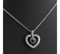 SLCHJX Vogue Heart Jewelry Logel Language Je t'aime