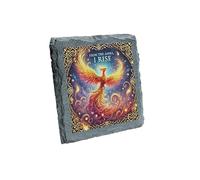 Slco-kf25-ashrisekvd Dessous de verre en ardoise Motif phénix « From the Ashes I Rise »