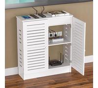 SLCXDPAT Armoire de Rangement pour Routeur Wi-FI, Boîte de Rangement, Cache Box, Multiprise et Organiseur Gestion des Câbles, pour Salon, Chambre(60x80x30cm/23.6x31.5x11.8in)