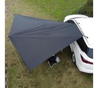 SLDAGe Auvent de Voiture pour Camping, Store Auto Voile d'ombre, Auvent Latéral Auto, Auvent Arrière Universelle pour SUV, Van, Camping-Car, Caravane, Camion, Véhicule (Noir, 250x400cm)