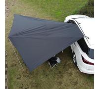 SLDAGe Auvent Voiture Tente de Hayon Universelle 200 x 300 cm, Auvent de Caravane et Camping-Car, Pare-Soleil pour Voiture, Van, Camion (Noir)