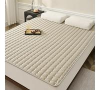 SLDAGe Matelas d'été Pliable,Coussin de Couchage d'été Confortable,Tapis Rafraichissant de Soie de Glace,avec Coins Élastiques, adapté au dortoir Scolaire, à la Famille,Gris,200x220cm