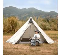 SLDAGe Tente Trekking 2-3 Personnes Ultra Léger Tente de Camping Double Couche, étanche, Anti-UV, Coupe-Vent, Tente Tipi Instantanée Portable 4 Saisons pour Extérieur, Chasse, Randonnée