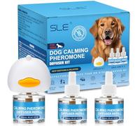 SLE Diffuseur de Phéromones Calmant pour Chien, 1 Diffuseur+3 Recharges 48 ML, Soulage L'anxiété de Séparation, Le Stress, Les Aboiements et Les Mordillements, Calme et Détend Jours Insipide