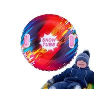 Sledding Tube Inflatable Snowboard, Colorful Snow Tubes For Sledding With Handles, Snow Tubes Sleds Anti-tip-over Design For Sleddings Fors Christmas, Winter, Sports, Supply, playing, kids