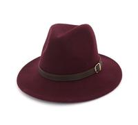 SLEDEZ Chapeau Haut De Forme Classique Pour Homme Grand chapeau melon for homme Chapeau de jazz à large bord(Colour 3)