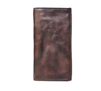 SLEDEZ Clip de Portefeuille en Cuir for Hommes rétro Europe et États-Unis(Brown)