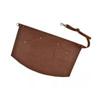 SLEDEZ Demi-tablier de Chef Barista, tablier court en cuir à taille (Style 1), Marron