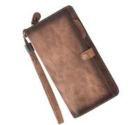 SLEDEZ Portefeuille en Cuir à Longue Section for Hommes, Pince à Billets rétro, Europe et états-Unis(Colour 1)