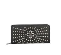 SLEDEZ Portefeuille Punk Skull for Femmes, Long, Grande capacité, Porte-Monnaie, Multi-Cartes, Pochette(Colour 1)