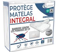 SLEEEP Housse de Matelas 140x200 Anti Punaise de lit avec Fermeture Éclair Protege Matelas Imperméable Integral OekoTex - Qualité Hôtellerie