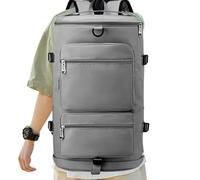 Sleek Design Gym Backpack, Sports Duffel Bag, Sturdy Overnight Travel Bag, Decorative Weekender Bag 630g for Indoor, Outdoor, Present, Gym, Event Sports, Travels, Multicolor, Gris, riferimento