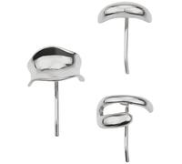 Sleek Hair Cuff, Decorative Ponytail, Portable Metal Holder Clips, Sturdy Alloy Cuffs, Adorable Metalclips for Women, Indoor, Outdoor, Present, Travel, 2,5 x 3 cm, Gold, Silver