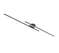 Sleek Linear Dimmable Chandelier for Living Room Kitchen Bedroom Long Strip Semi Flush Mount Ceiling Light Fixture with Adjustable Brightness Stylish Lighting Hallways