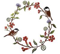 SLEEKEE 1 Pièce Couronne Oiseau Décoration Murale, Décoration Murale Vintage, Décoration Murale Art Métal, Décoration Maison, Décoration Murale Élée