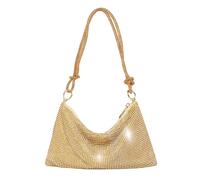 SLEEKEE 1 sac à main pour femme - Sac à main à paillettes - Sac de soirée pour femme - Sac de soirée et pochette pour mariage, bal de fin d'année, fête, cocktail (doré), or