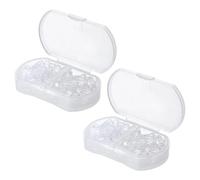 SLEEKEE 100Pcs Bouchons d'oreille en Silicone Transparent, Boucles De Fixation De Boucle d'oreille Antidérapantes, Support De Boucle d'oreille Anti-Affaissement, Accessoires De Boucle d'oreille.