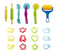 SLEEKEE 18 Pièces Outils en Argile, Outils De Pétrissage pour Enfants, Moules en Argile pour Bricolage, Matériel Pédagogique Créatif, Fournitures Scolaires, Adaptés Au Modélisme pour Enfants