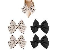SLEEKEE 2 Paires D'Accessoires De Chaussures Avec Nœud, Accessoires De Chaussures Amovibles, Accessoires De Chaussures Simples Et Mignons, Accessoires De Décoration De Chaussures