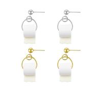 SLEEKEE 2 Paires De Boucles d'oreilles en Papier Toilette, Boucles d'oreilles Originales Et Intéressantes, Boucles d'oreilles Pendantes pour Femmes, Boucles d'oreilles De Mode Créatives