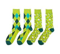 SLEEKEE 2 Paires De Chaussettes À Motifs De Golf, Chaussettes Au Design Créatif, Chaussettes Amusantes, Chaussettes Cadeaux, Chaussettes Confort Élastiques