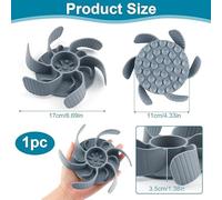 SLEEKEE 2 Pièces Dispositif De Nourriture Lente avec Roues Chaudes pour Animaux De Compagnie, Bol De Nourriture Lente en Silicone Anti-Étouffement, Anti-Boulimie Et Vitesse De Repas Ralentie.