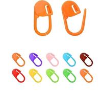 SLEEKEE 50 Boucles De Marquage en Plastique Colorées, 1 Boîte De Rangement avec Mini Compartiment, Boucles De Marquage Au Crochet en Tricot, Outils Spéciaux pour Tisser des Pulls.