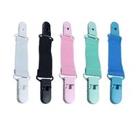 SLEEKEE 5Pcs Pinces À S Pour Enfants, Pinces Antidérapantes Pour S En Acier Inoxydable, Pinces À S Anti-Perte, Pinces À S D'Hiver, Pinces Antidérapantes Élastiques Polyvalentes