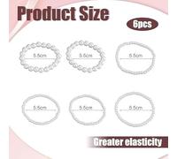 SLEEKEE 6 Bracelets De Perles Et 1 Bracelet De Cheville, Bracelets De Perles Élés Faits À La Main, Bracelets À La Mode Et Simples, Pieds Fluides Multicouches, Collocation De Voyage Et De Voyage.