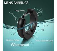 SLEEKEE 8 Paires De Boucles d'oreilles Personnalisées, Design en Acier Inoxydable, Clips d'oreille Unisexes, Style De Perforation Indolore, Accessoires Tendance De La Mode.