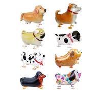 SLEEKEE 8 Pièces Ballons en Forme De Chiot, Ballons Créatifs en Aluminium, Décorations De Fête pour Enfants, Ballons d'animaux Intéressants, Jouets pour Enfants