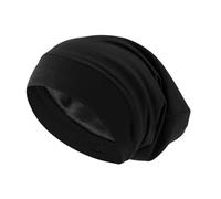 SLEEKEE Bonnet de Nuit en Satin pour Femme, Bandana Élastique Réglable, à Orteils, Respirant et Chaud, Frontal pour Cheveux