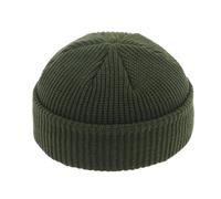 SLEEKEE Bonnet de Pêcheur Vert Olive - Tricot Rétro pour Pêcheurs, Travailleurs, Mode - Taille L