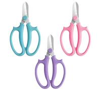 SLEEKEE Ciseaux À Fleurs en Acier Inoxydable 3 Pièces, Sécateurs, Ciseaux À Fleurs, Outils D'Élagage des Plantes, Outils De Jardin