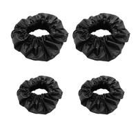 SLEEKEE Couvre-Roues Poussette, 4 Pièces, Noir, Imperméables, Anti-Poussière et Anti-Salissures, pour Garder les Roues Propres