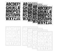 SLEEKEE Lot de 10 feuilles de lettres de l'alphabet de transfert de chaleur, design créatif personnalisé, convient pour les logos en tissu, l'impression de vêtements, la décoration de bricolage (noir,