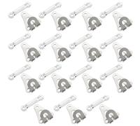 SLEEKEE Lot de 15 paires de crochets pour pantalons, fermetures invisibles en métal pour pantalons, vêtements, fermetures de pantalons, peuvent être utilisés pour la réparation de pantalons, la